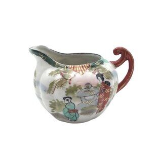 Antique Japanese Kutani Geisha Porcelain‎ Creamer Pre-1800